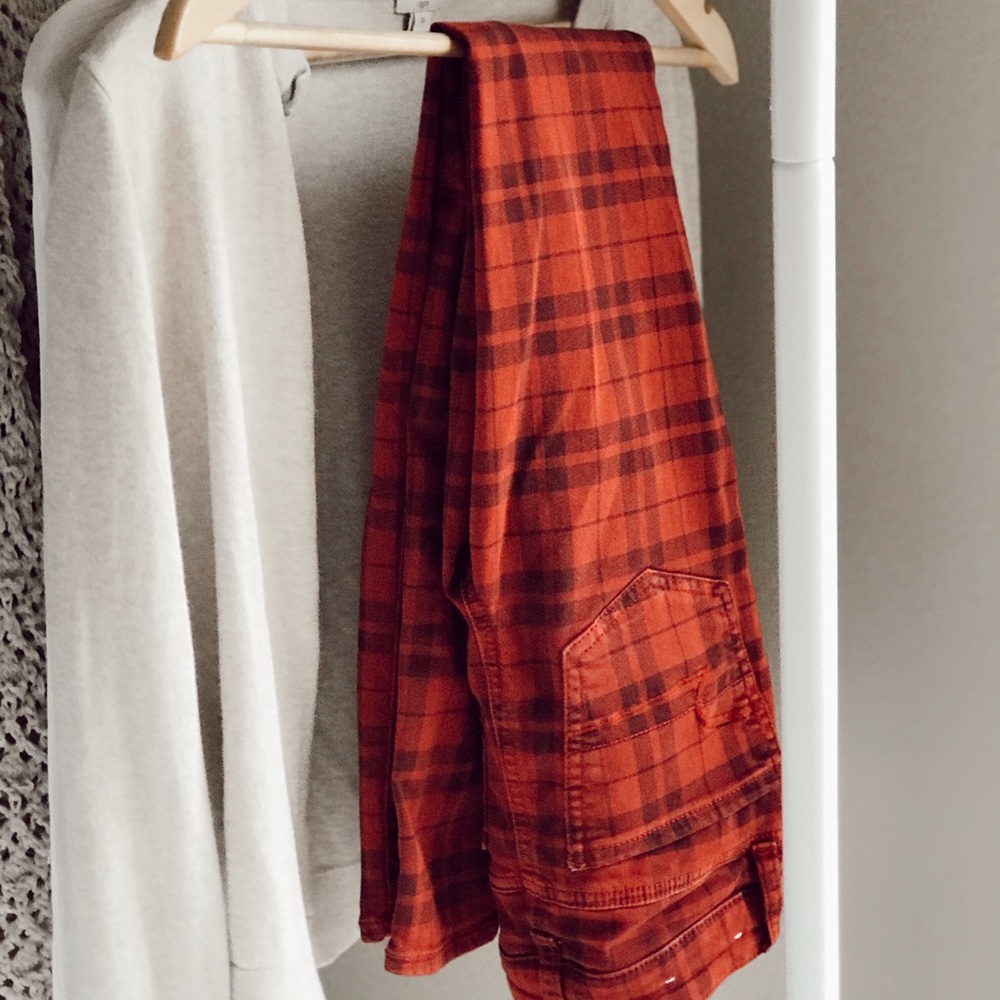 American Eagle Plaid Jeggings